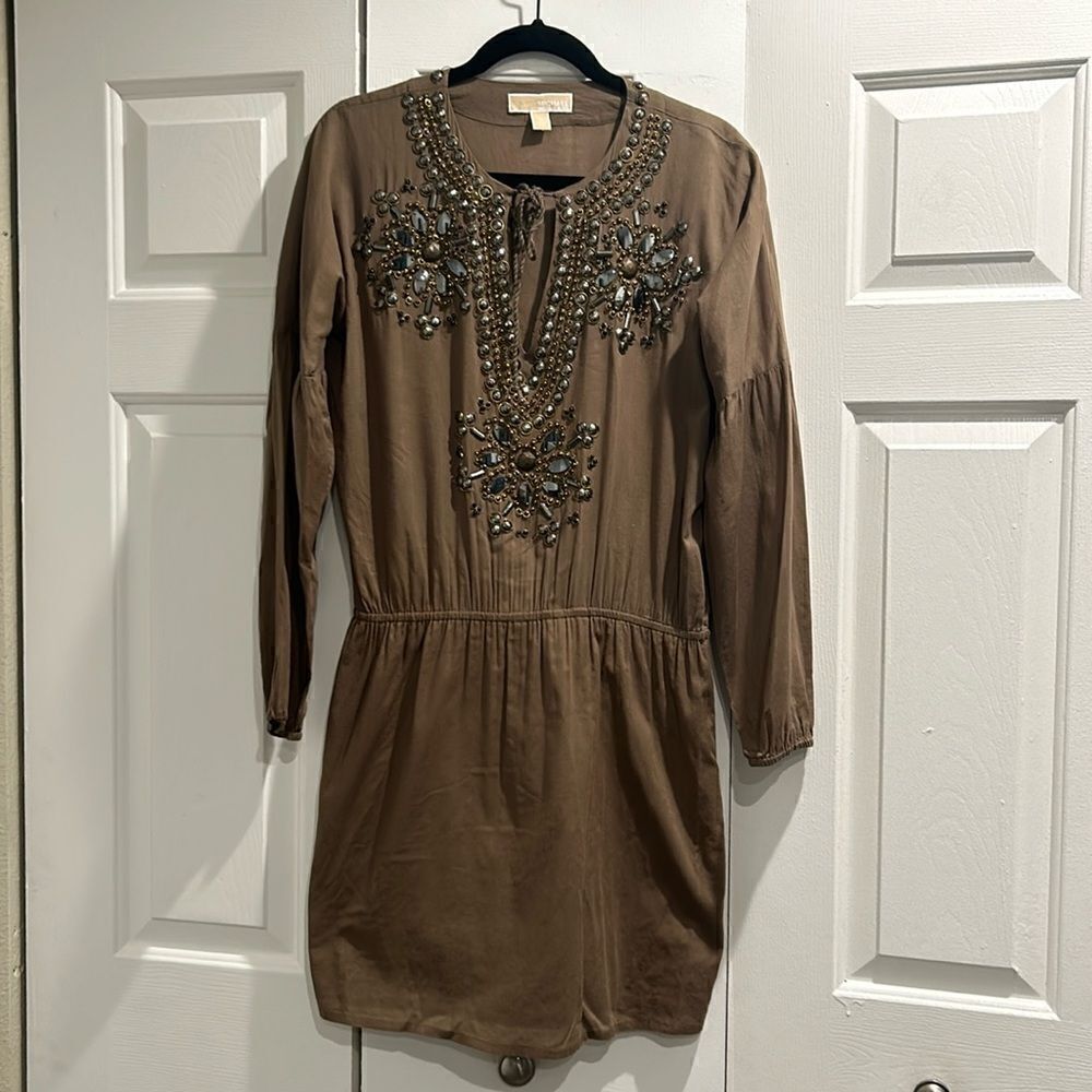 Michael By Michael Kors Khaki Dress, Size Small